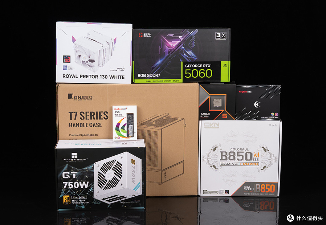 实木风桌面主机:9600X+七彩虹CVN B850M战列舰+耕升RTX 5060追风
