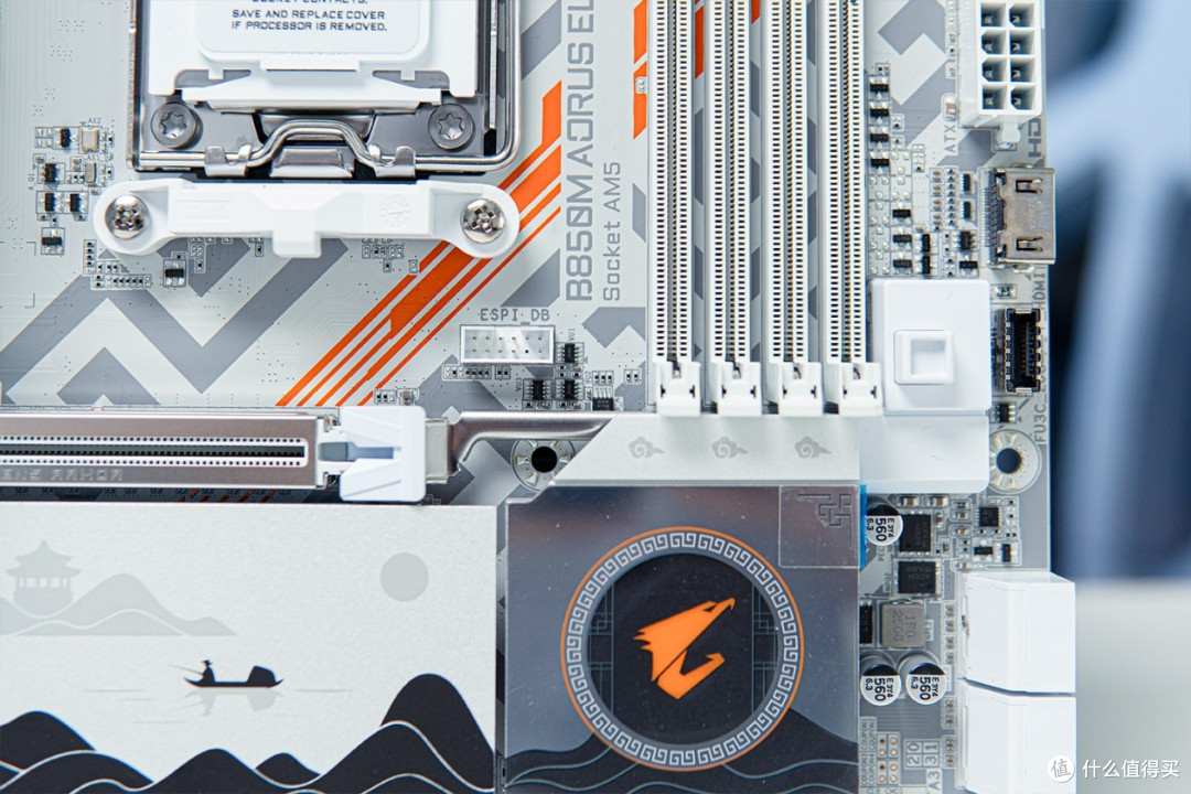 国潮来袭!技嘉B850M AORUS ELITE WIFI7 ICE-P雕妹主板装机
