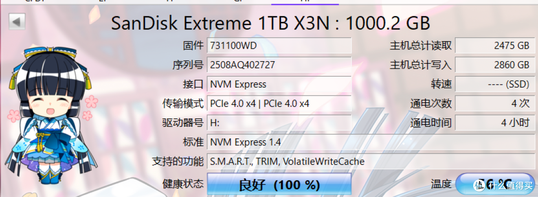 399元1TB闪迪原厂颗粒+主控特价!【至尊极速™M.2 NVMe™】