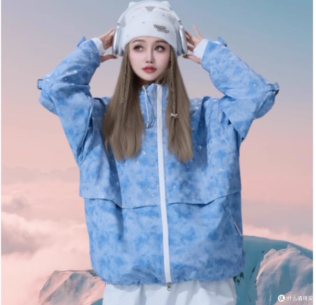 闪耀雪场:CHOPCHOP 亮片满天星银标 3L 滑雪服套装