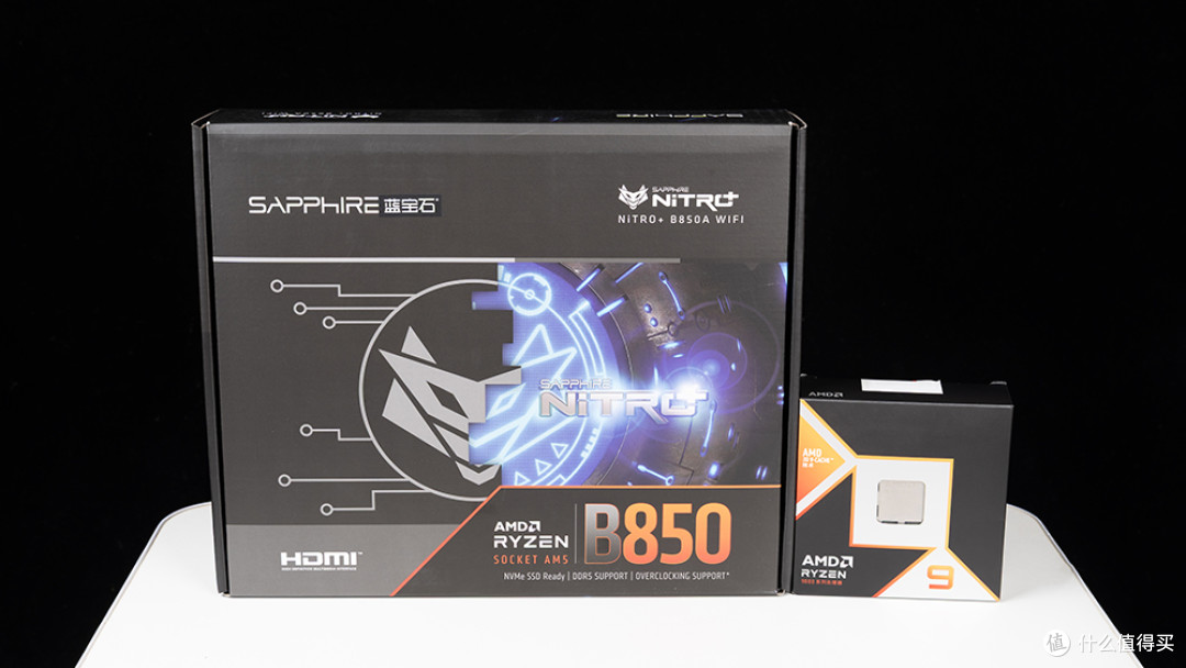 蓝宝石NiTRO+氮动B850A WIFI：跑满9950X3D稳8000的性价比ATX大板
