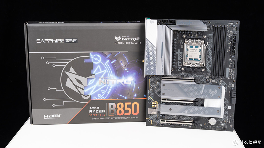 蓝宝石NiTRO+氮动B850A WIFI：跑满9950X3D稳8000的性价比ATX大板