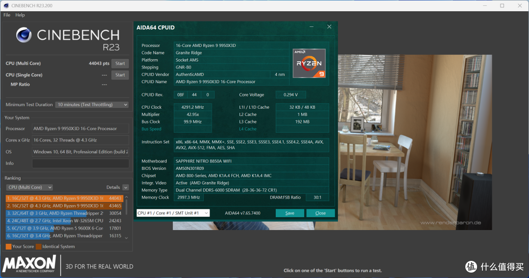 蓝宝石NiTRO+氮动B850A WIFI：跑满9950X3D稳8000的性价比ATX大板