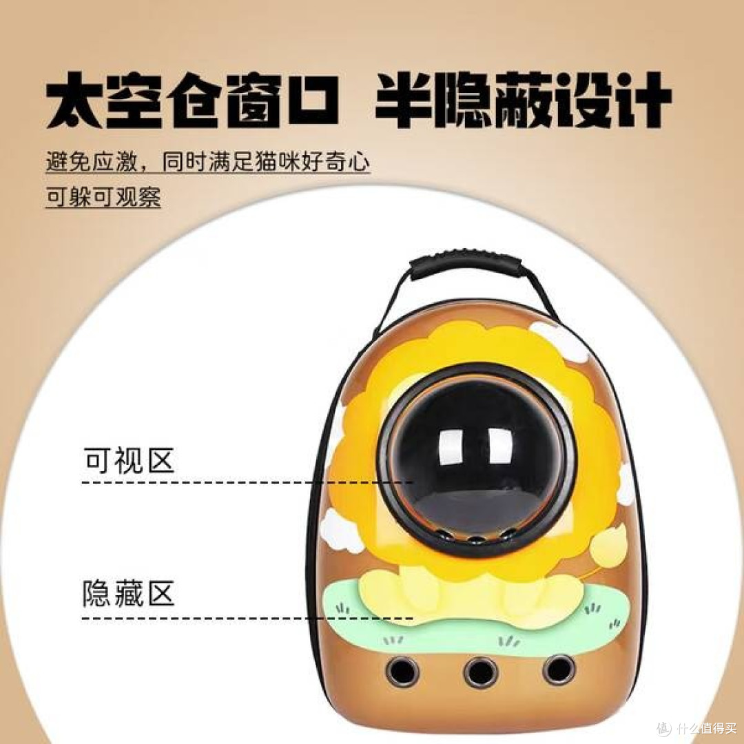 波奇多太阳花狮子款猫包:独特设计,实用之选,让猫咪舒适出行