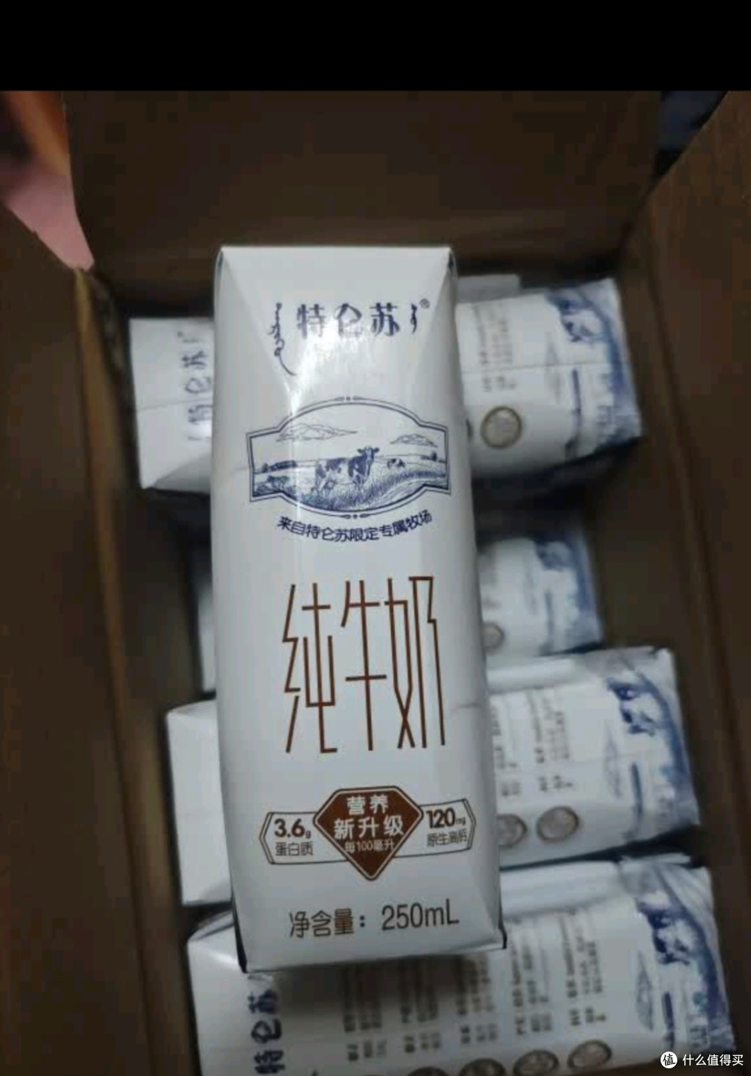 蒙牛特仑苏纯牛奶250ml*16盒3.6g乳蛋白礼盒整箱装