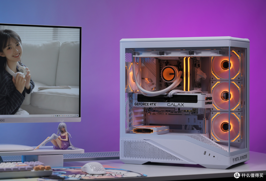 白色AMD性价比装机标准答案,技嘉B850M冰雕搭配98X3D实测
