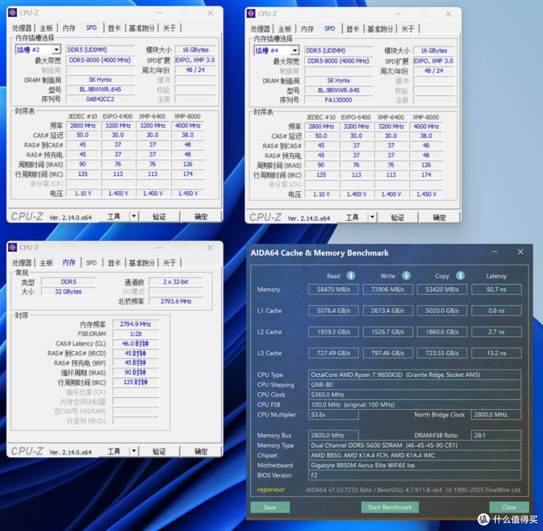 白色AMD性价比装机标准答案,技嘉B850M冰雕搭配98X3D实测