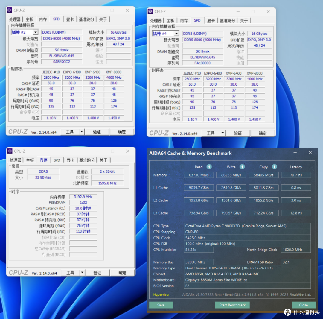 白色AMD性价比装机标准答案,技嘉B850M冰雕搭配98X3D实测