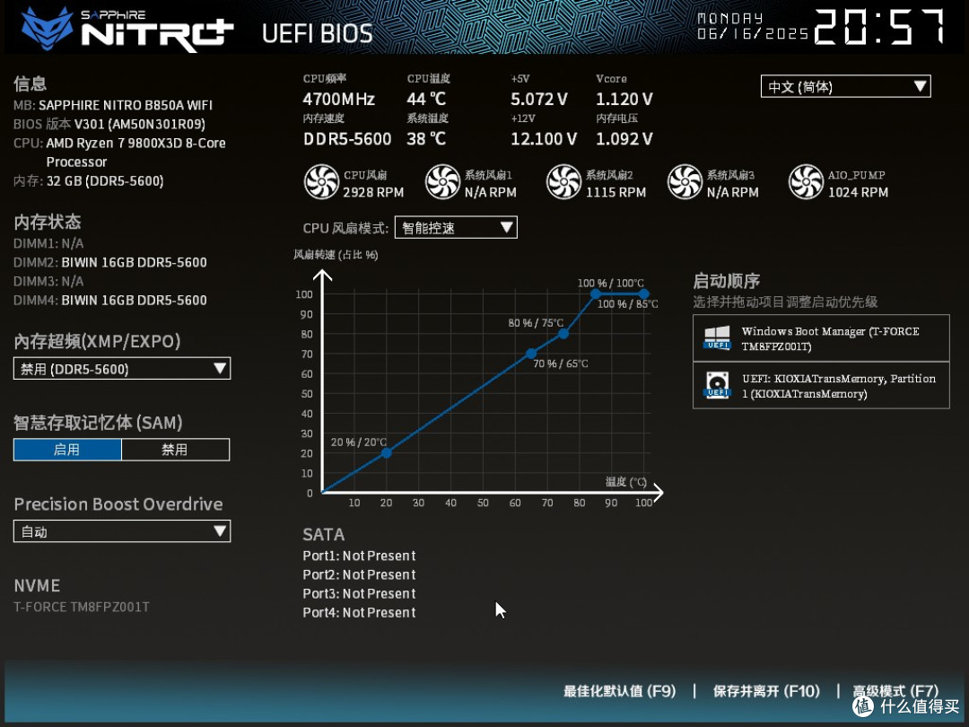 98X3D必备,千元高性价比大板,蓝宝石 NiTRO+氮动 B850A首发测评
