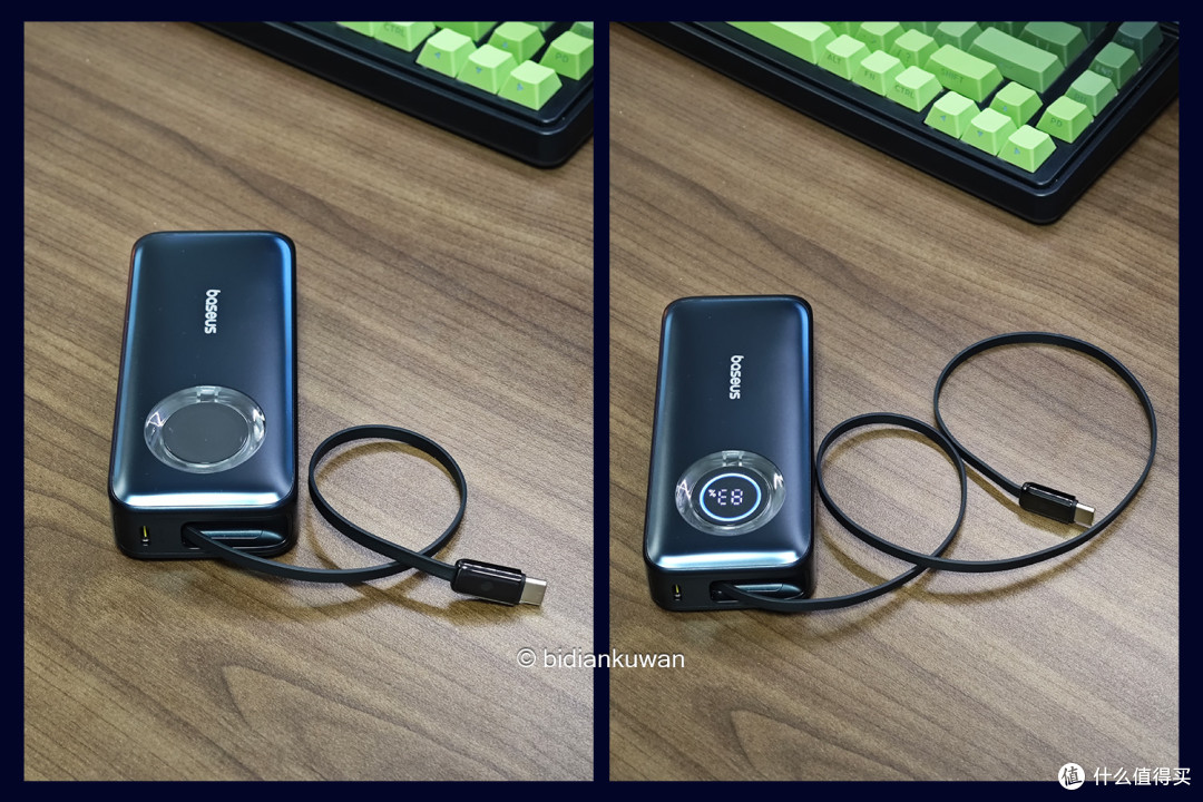 自带伸缩线,出门无负担!倍思灵动充10000mAh 45W充电宝实测