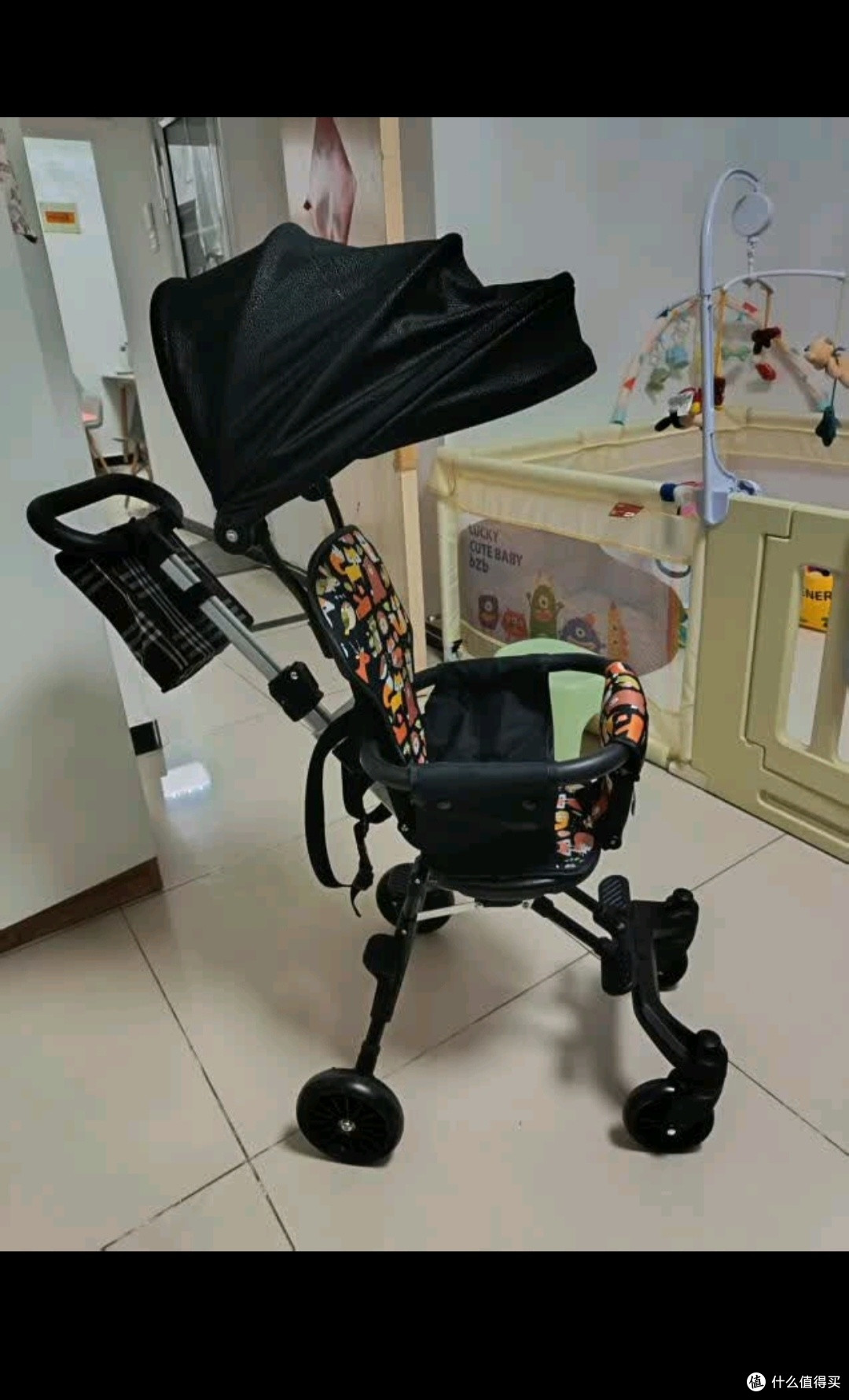 suzzt遛娃神器带遮阳棚可折叠婴儿推车双向手推车婴儿车0-3岁溜娃