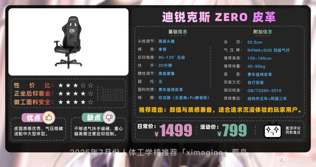 【25年7月高性价比人体工学椅推荐】教父级电竞椅选购指南!