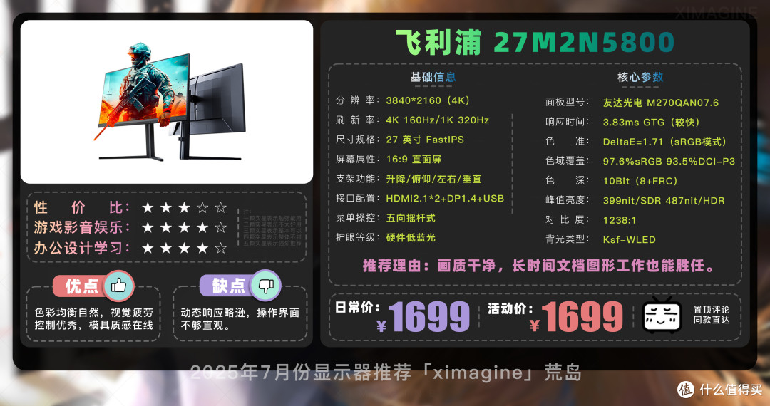 【25年7月显示器推荐】教父级电竞显示器选购指南新手必看!