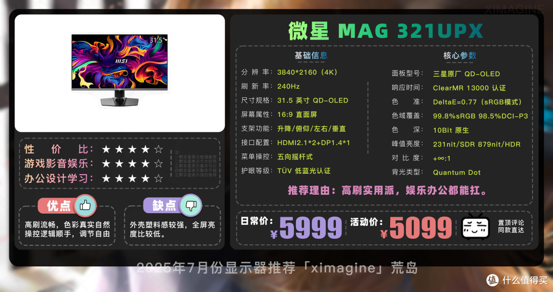 【25年7月显示器推荐】教父级电竞显示器选购指南新手必看!