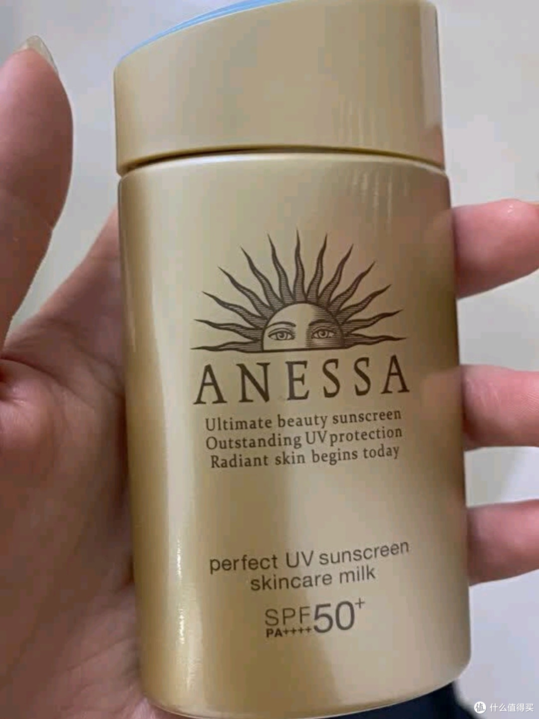 安热沙(Anessa)倍护防晒乳亲肤型60mL敏感肌粉金瓶高倍防晒测评