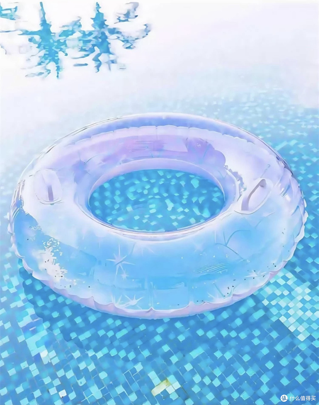 水上安全神器！防侧翻游泳圈让全家玩水更安心❤️