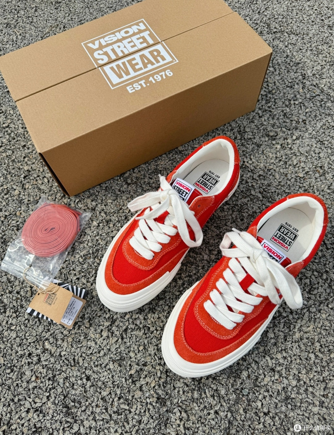 翻毛皮帆布滑板鞋:Vision Street Wear Flat Top 西柚色
