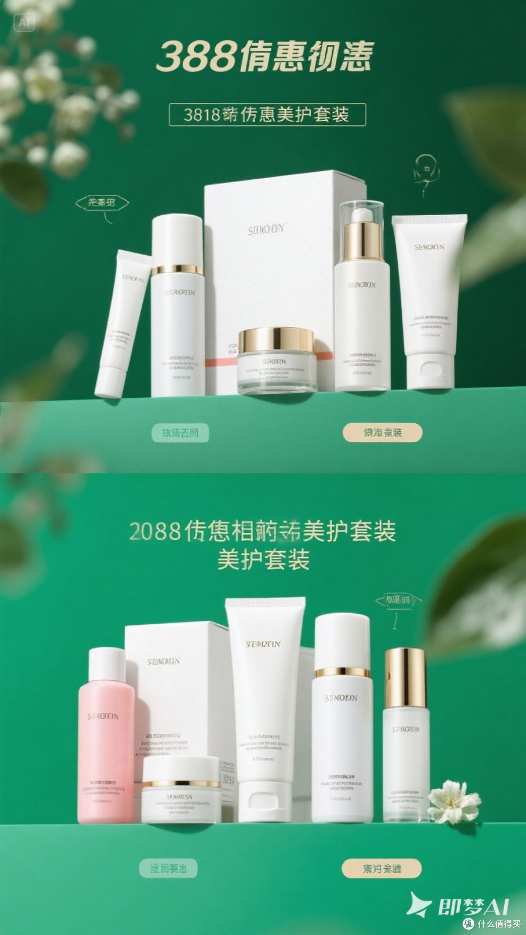618超值美护套装对比评测