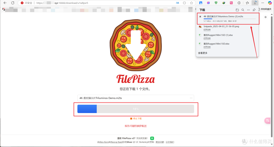 无视大小和限速,P2P文件传输神器,极空间NAS部署『FilePizza』
