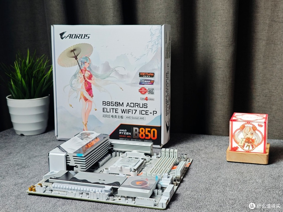 国风+二次元组合,技嘉B850M雕妹主板开箱解析