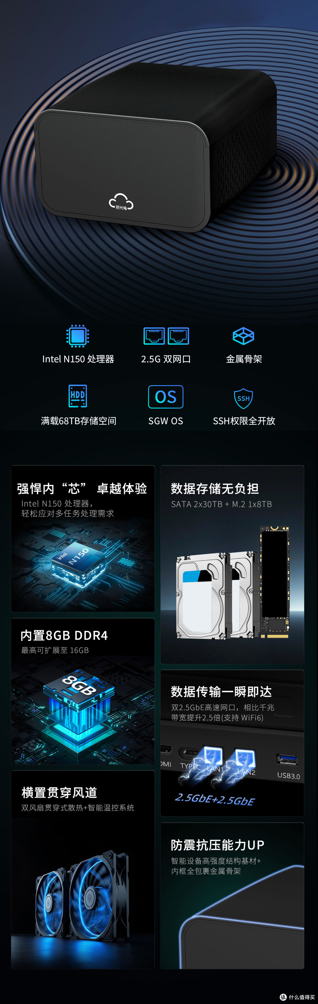 1399 元双盘位 NAS 值吗?拾光坞 G2 上手开箱实测!