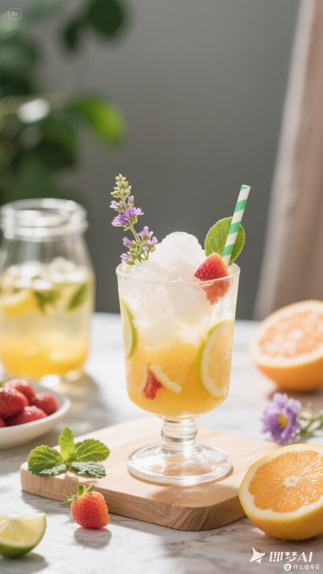 夏日清凉饮品DIY,如自制水果冰沙、花草茶配方分享
