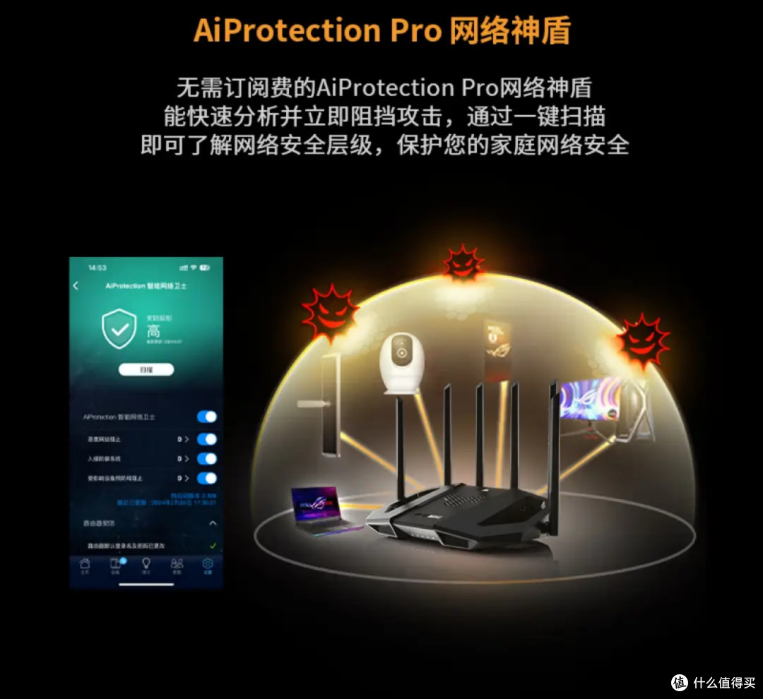 华硕TUF小旋风Pro路由套装：解决全屋WiFi信号难题神器！