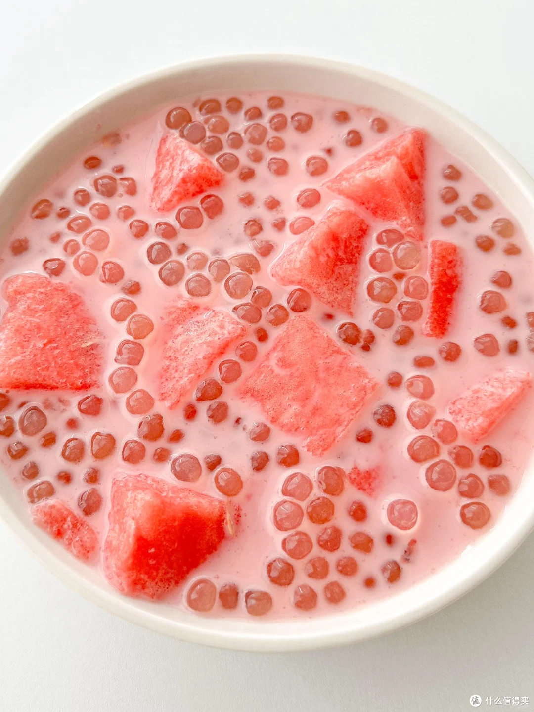 这碗西瓜椰奶西米露直接喝进夏天!