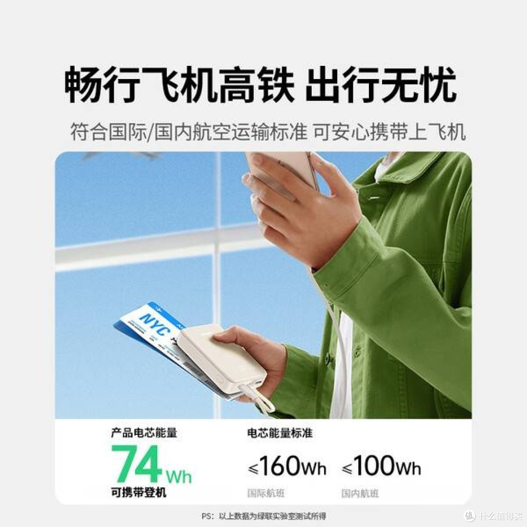 绿联充电宝:20000毫安大容量,轻松应对日常续航焦虑