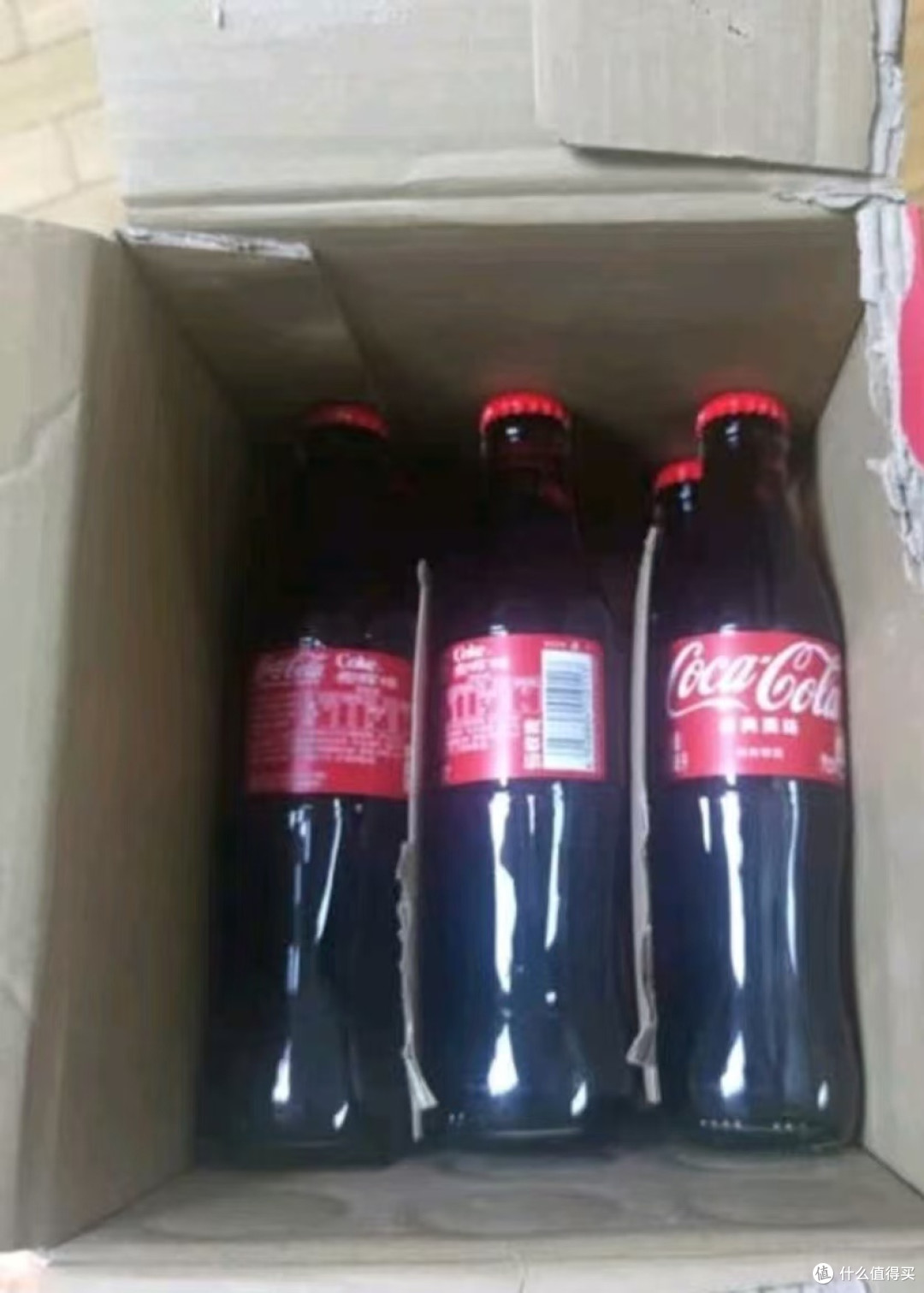 可口可乐（Coca-Cola）可乐碰响瓶 碳酸汽水275ml*12瓶 怀旧玻璃