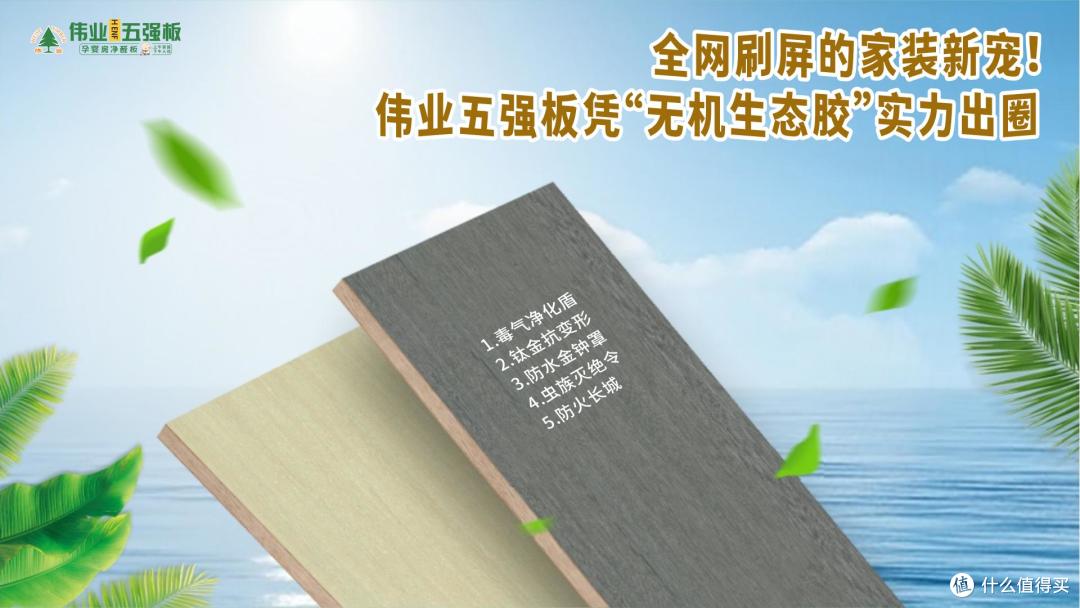全网刷屏的家装新宠!伟业五强板凭“无机生态胶”实力出圈