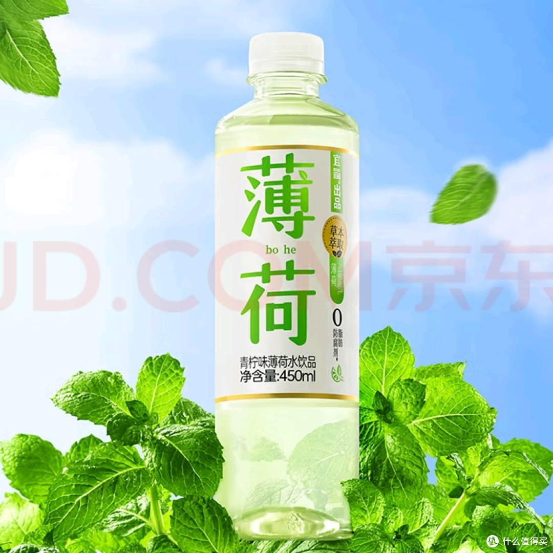 健康解渴：宜简青柠味薄荷水