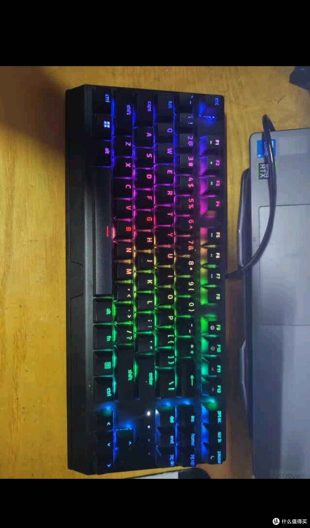 雷柏(Rapoo) V500PRO 有线背光机械键盘 104键全尺寸游戏电竞笔