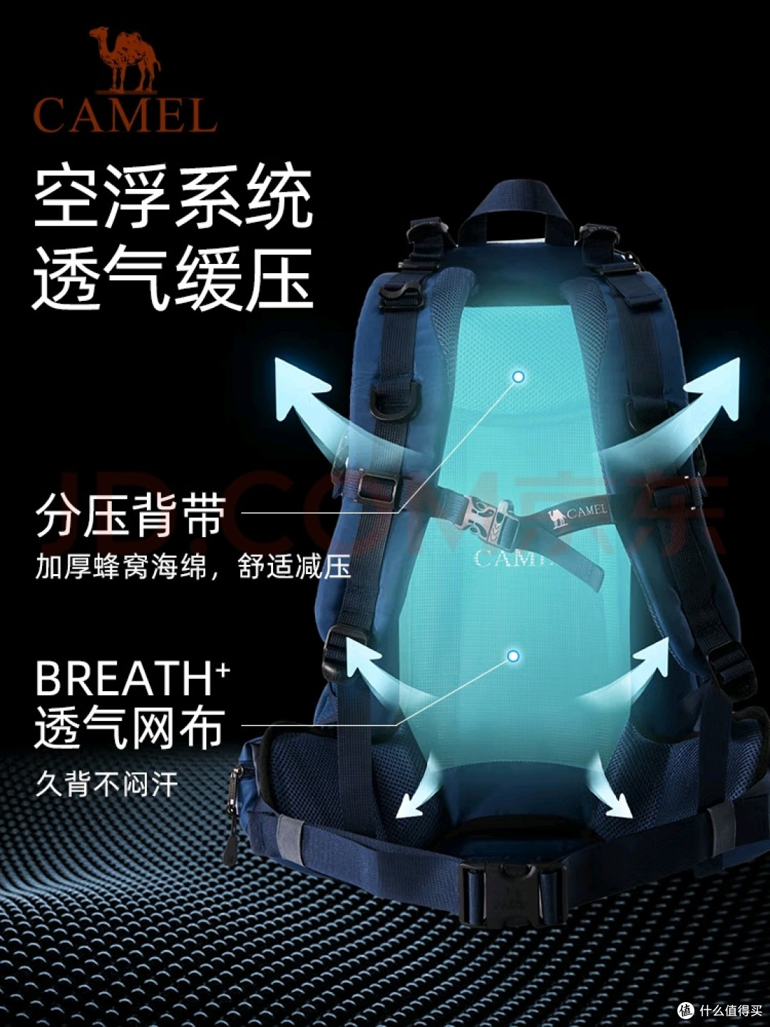 骆驼浅蓝色登山包:颜值与实用兼备