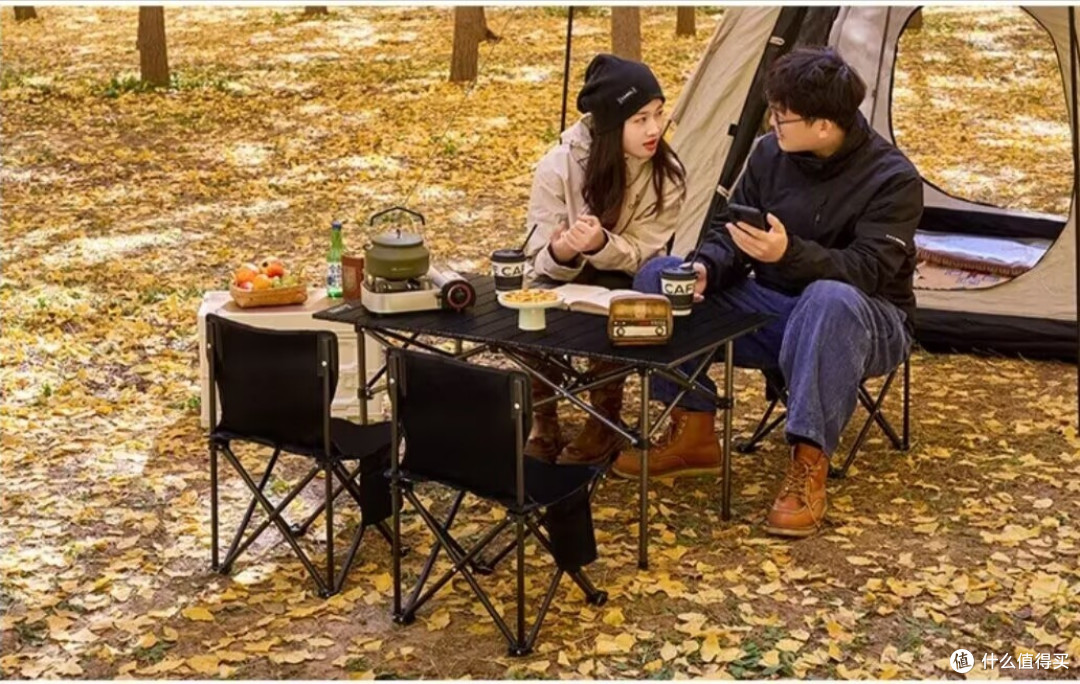 🌿露营人狂喜!这套桌椅让我在野外支棱起“移动客厅”~