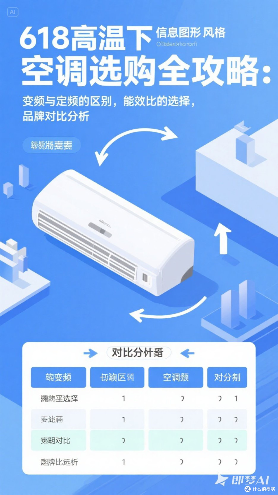 高温下空调选购全攻略：变频与定频的区别，能效比的选择