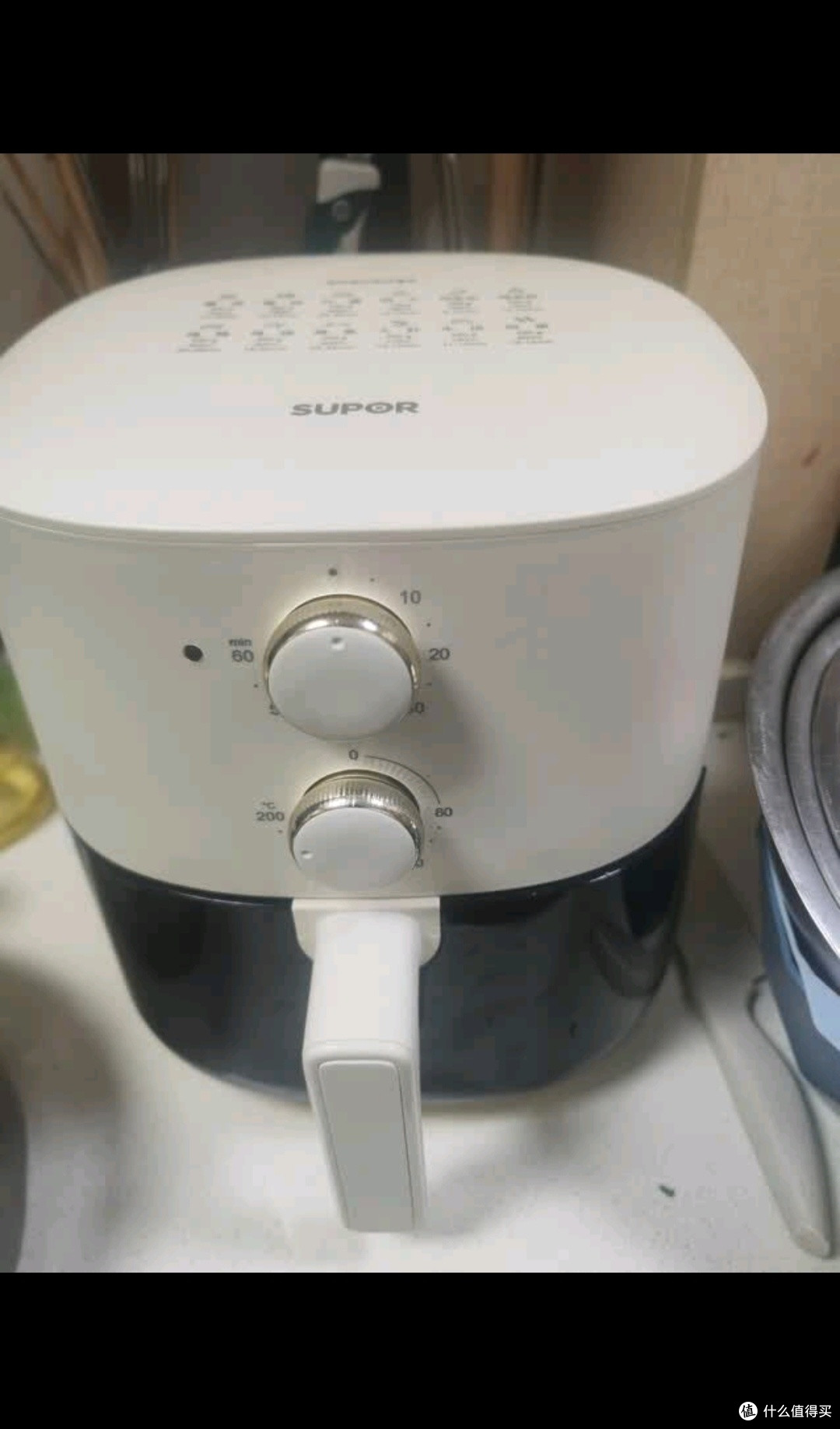 苏泊尔(SUPOR)空气炸锅5L大容量可视化不用翻面蒸汽嫩炸双旋钮