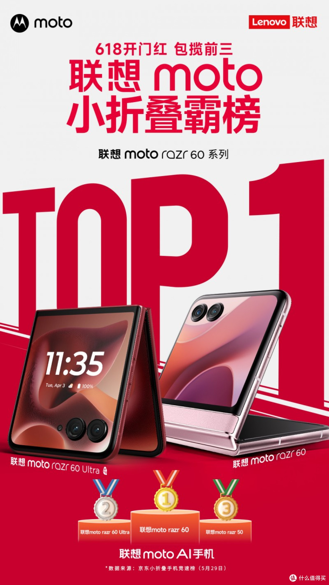 小米MIX Flip 2将至,联想moto razr 60系列满分小折叠特惠正当时