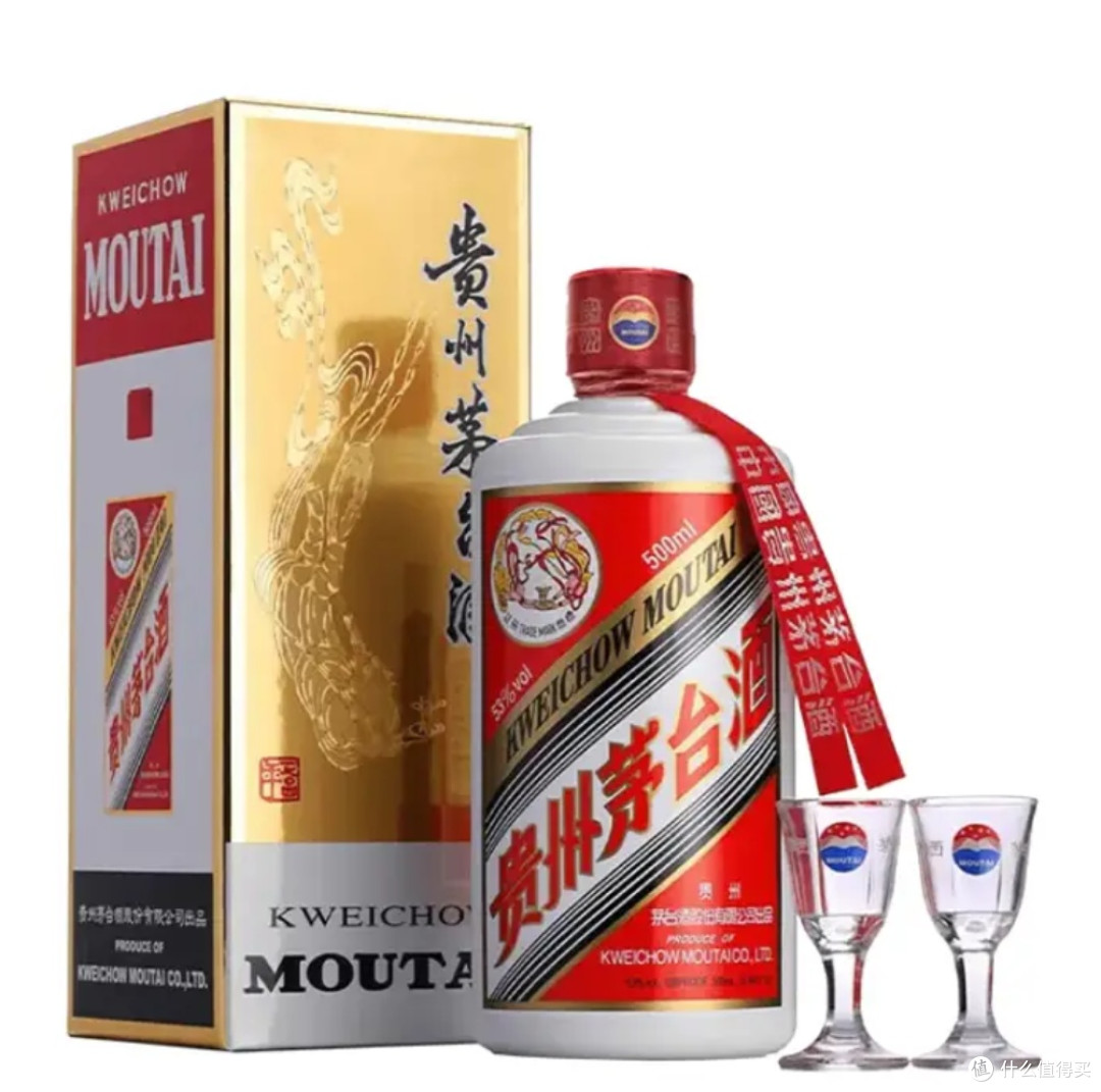 茅台（MOUTAI）2025年飞天酱香型白酒53度500ml 单瓶装_白酒_什么值得买