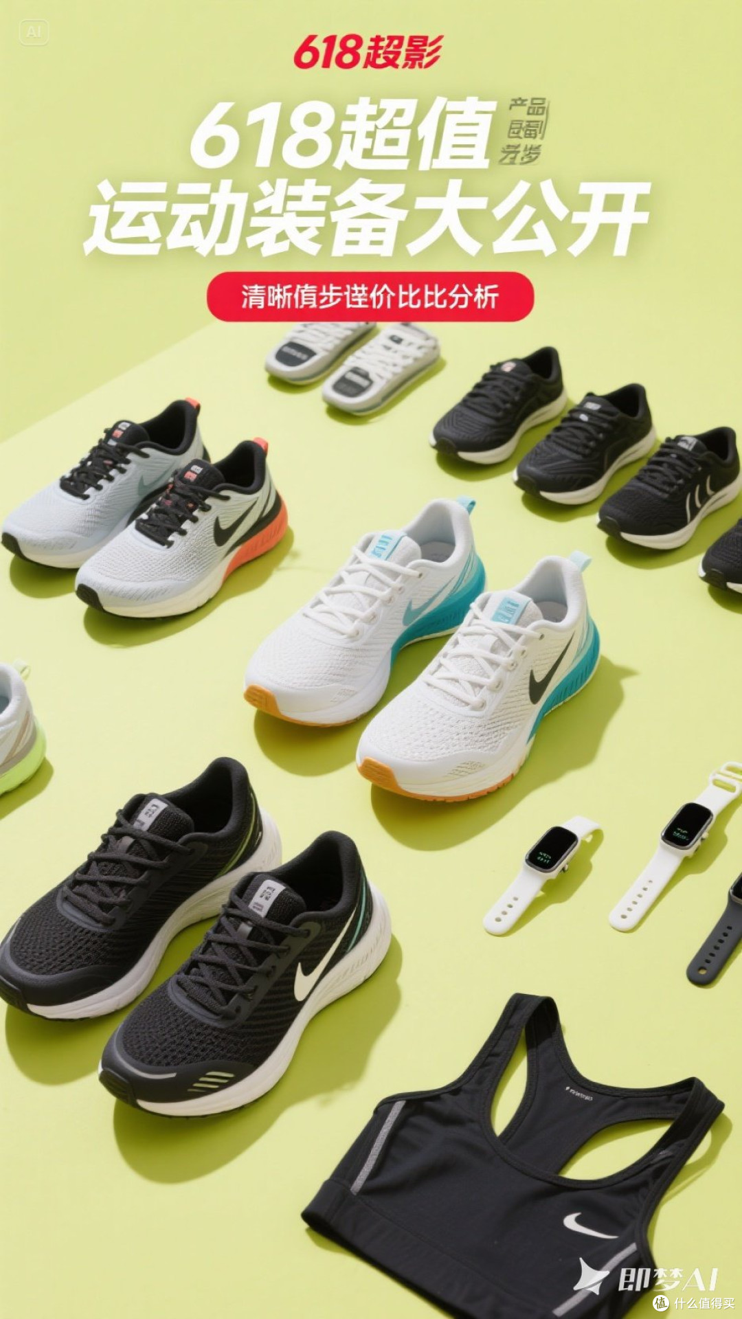 618超值运动装备大公开，如跑步鞋健身衣、智能手环等性价比分析