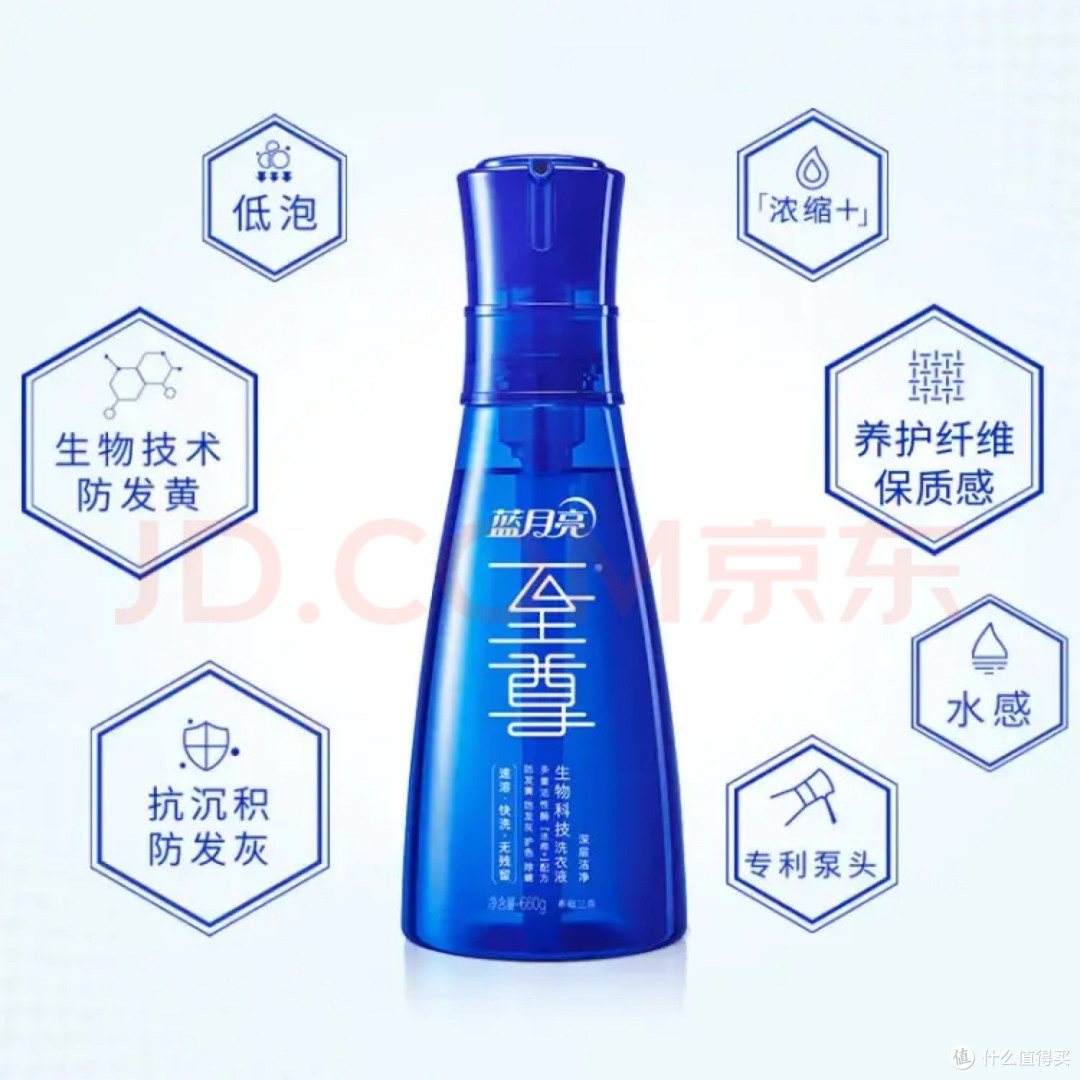 蓝月亮至尊洗衣精华浓缩洗衣液660g*2+预涂(1+1)+色渍净除螨快洗