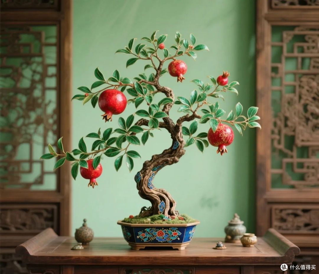 辽宁男子石榴苗养成“精致盆景”，花多果多，网友：好运爆棚！