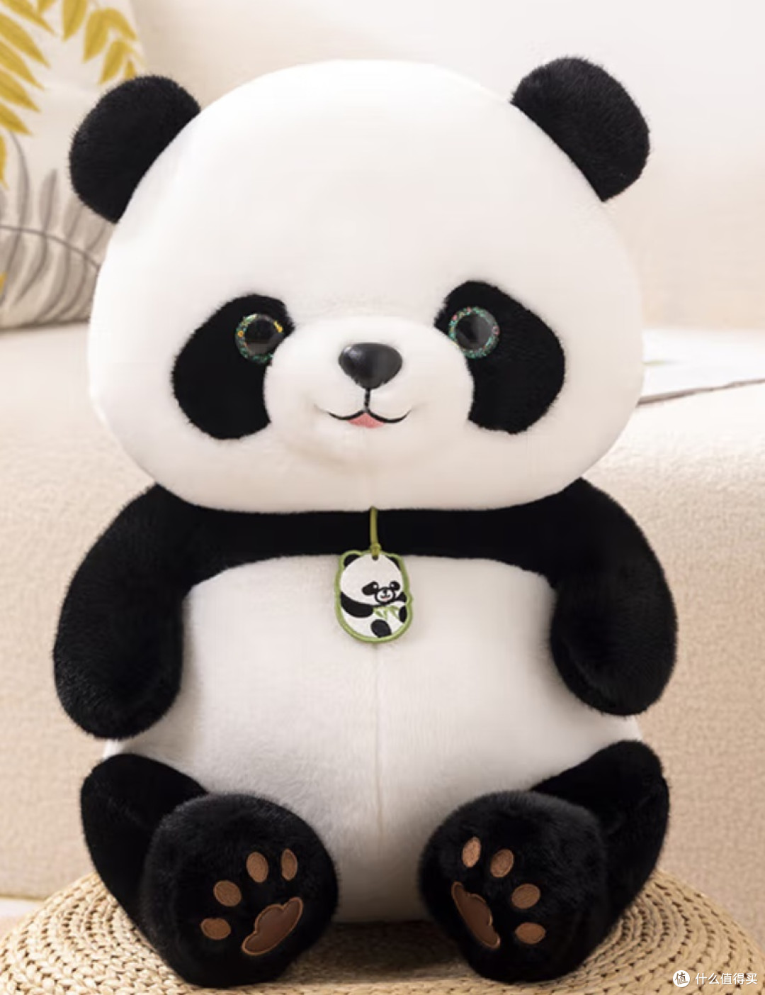沃知大熊猫玩偶毛绒玩具仿真花花幼崽娃娃公仔送女生女孩生日礼物