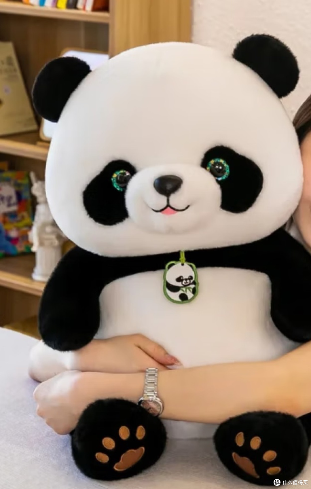 沃知大熊猫玩偶毛绒玩具仿真花花幼崽娃娃公仔送女生女孩生日礼物