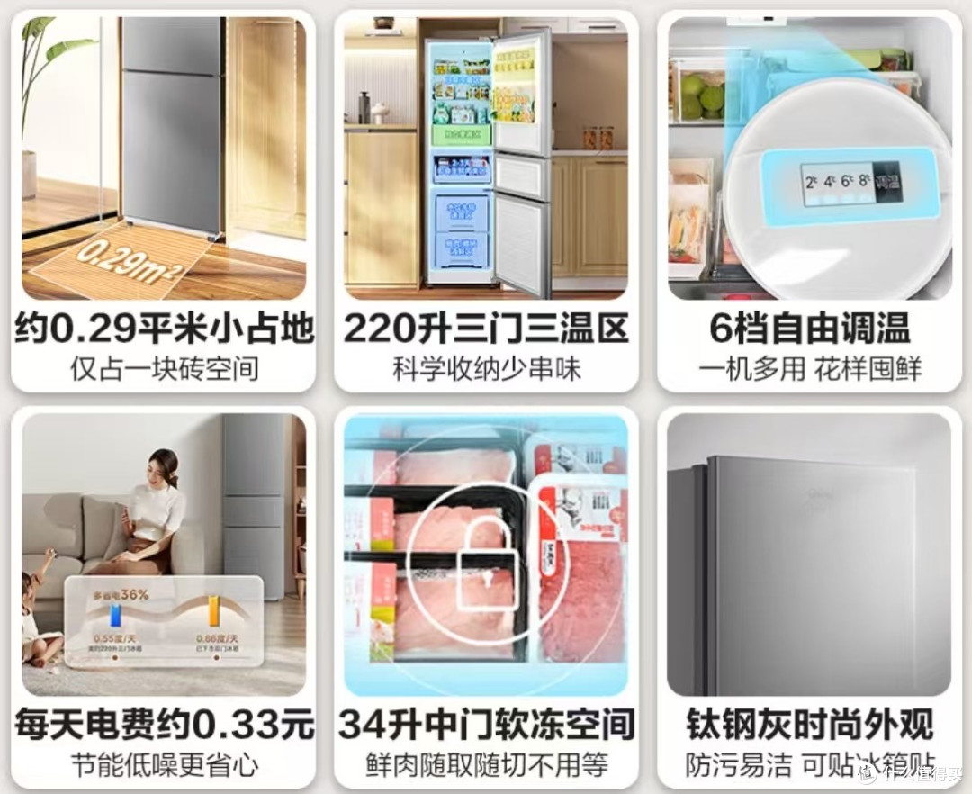 三门冰箱BCD-220TM,空间合理价格实惠