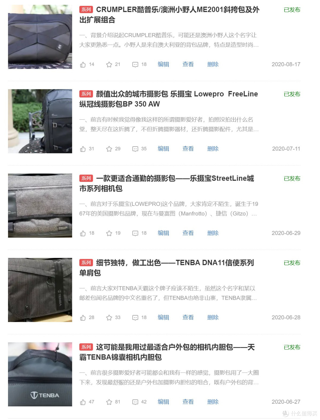 在值得买的3000天,摄影包的故事未完待续
