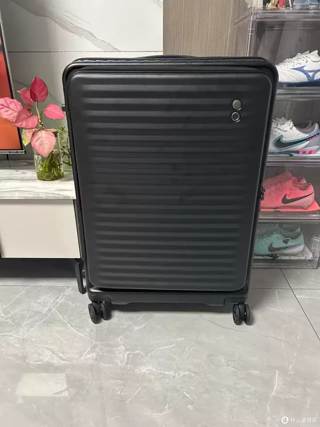 【明星同款】Echolac/爱可乐前开盖行李箱大容量扩展拉杆箱旅行箱