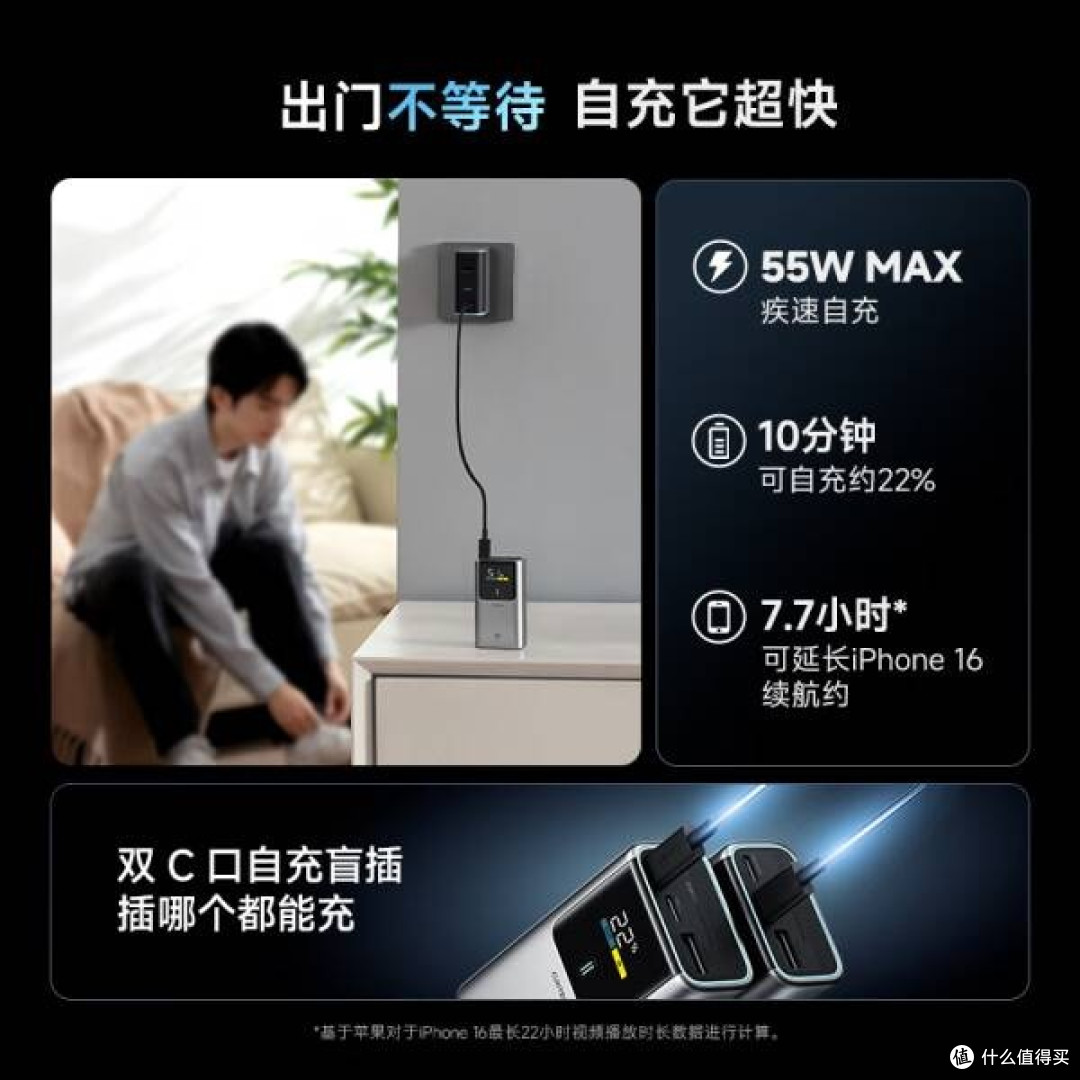 CUKTECH 10号充电宝55W快充体验