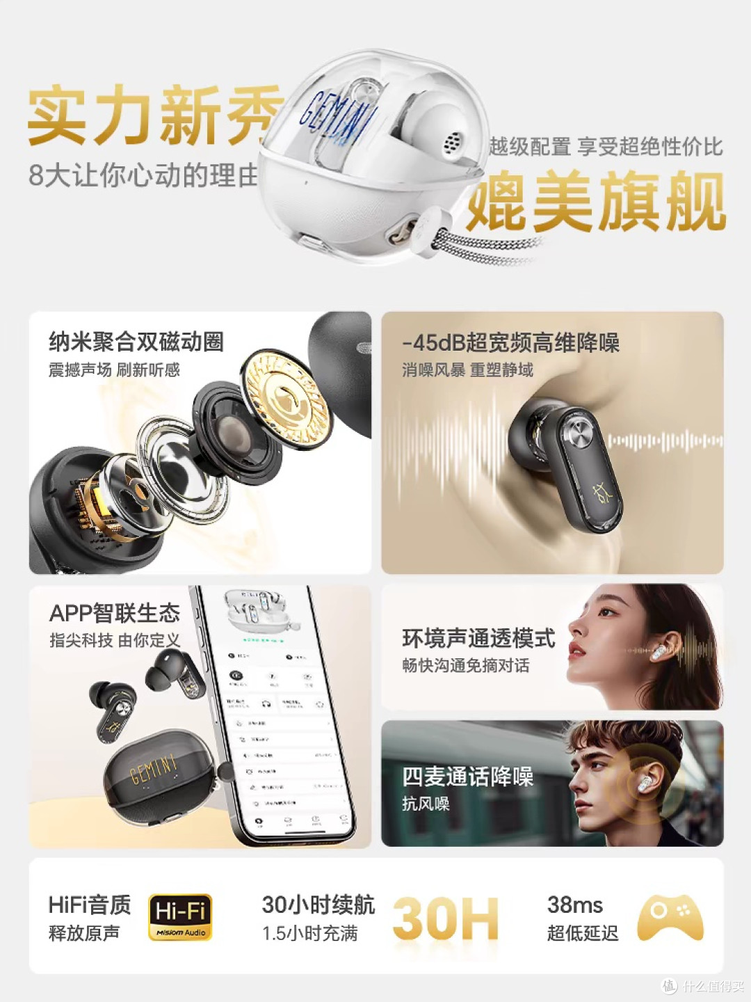 觅声双子星GEMINI:降噪与音质兼备
