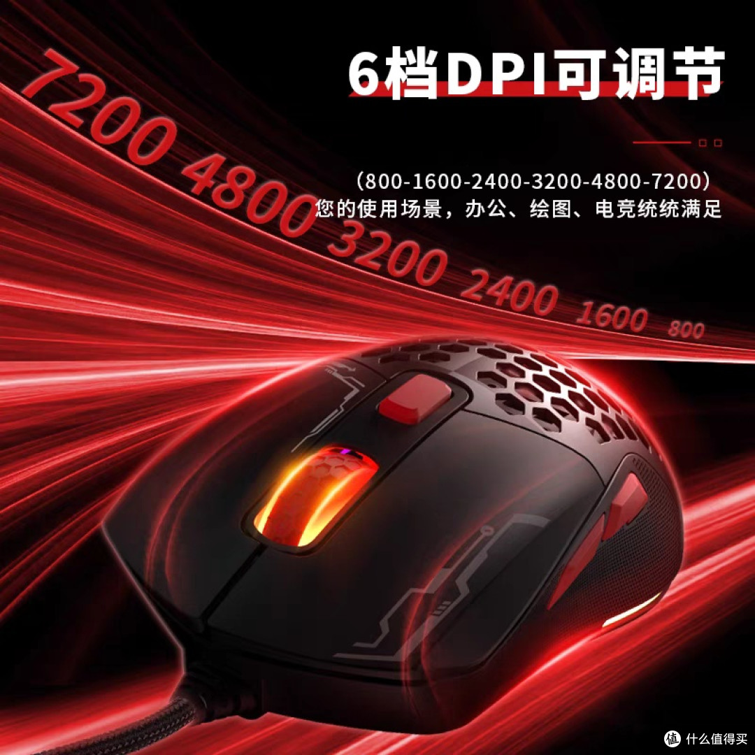 异能者有线鼠标:磁吸换盖设计